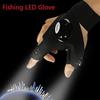 1 Pair Night Fishing Glove With LED Light Fingerless Glove Rescue Tools Outdoor Working Lamp