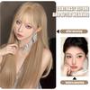 WTB Long Straight Multicolor Synthetic Wig Female Long Straight Hair Cosplay Natural Air Straight Bangs Wig