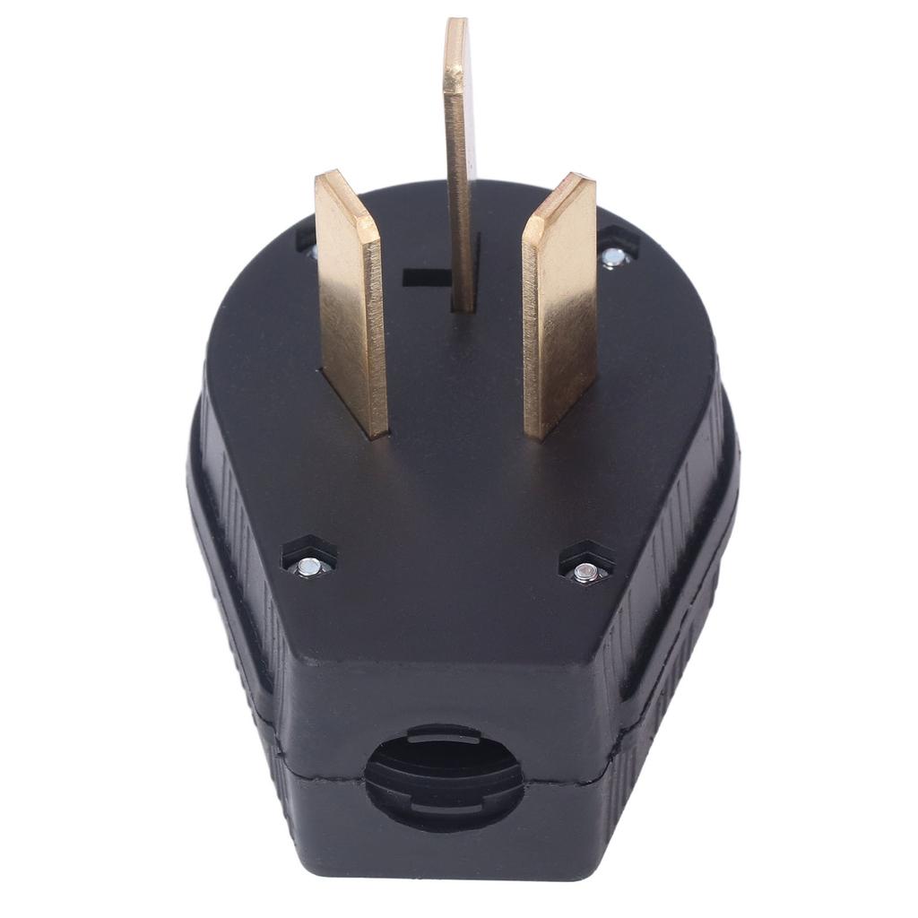 3-контактный промышленный прямой штекер с латунными контактами, штекерный разъем, стандарт США 50A 125 В/250 В