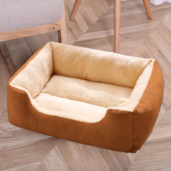 Plush Pet Nest Orthopedic Dog Sofa Bed for Small Medium Dogs Soft Cat Couch Washable Cat/Puppy Sleeping Bed