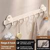 5/6/7/8-Hook Suction Door Cup Hook Waterproof Hanging Coat Rack  Bathroom