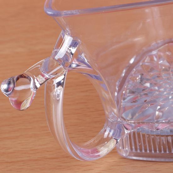 260 мл светящаяся чашка, прозрачная акриловая кружка, светящаяся чашка для питья в форме сердца для бара, ночного клуба, вечеринок