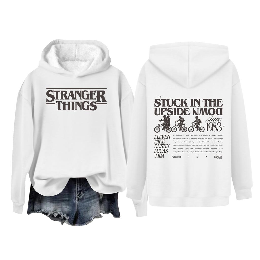 Women's Casual Fashion Wine Turkey Family Thanksgiving Print Long Sleeve O-Neck Pullover Hoodies