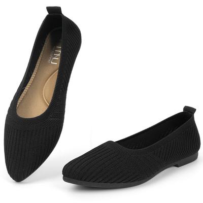 Женские балетки с острым носком из сетки, женские дышащие удобные нарядные женские туфли на плоской подошве на все 4 сезона