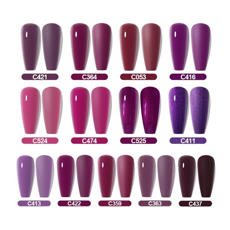 Лак для ногтей Purple Series, клей Nude Grape Purple, несмываемый клей для ногтей для салонов красоты