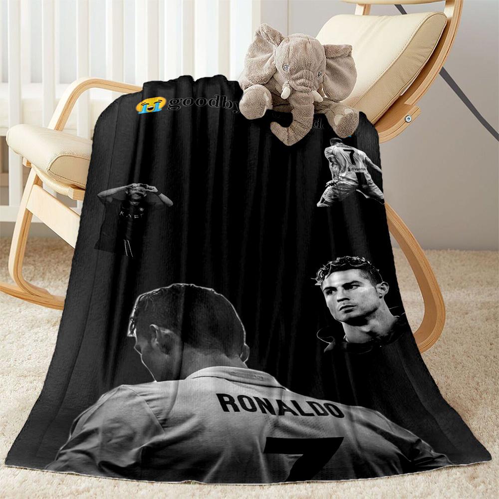 Ronaldo's Champion's Glory Celebration Blanket Comfortable Great for Picnics Seaside Office Chair for All Occasions Modern Gift for Travel Home Birthd