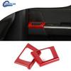 2pcs Rear Door Handle Cup Holder Panel Decor Trim Cover  For Ford F150 + Red