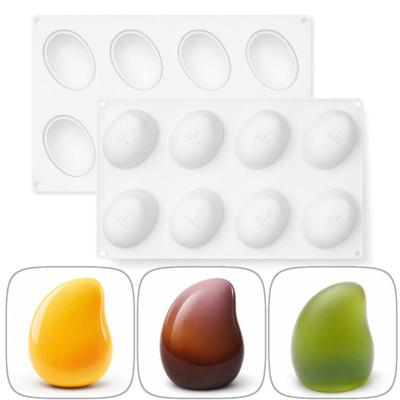 Силиконовая форма в форме манго и груши, не содержит BPA, для выпечки, безопасная, для муссовых десертов