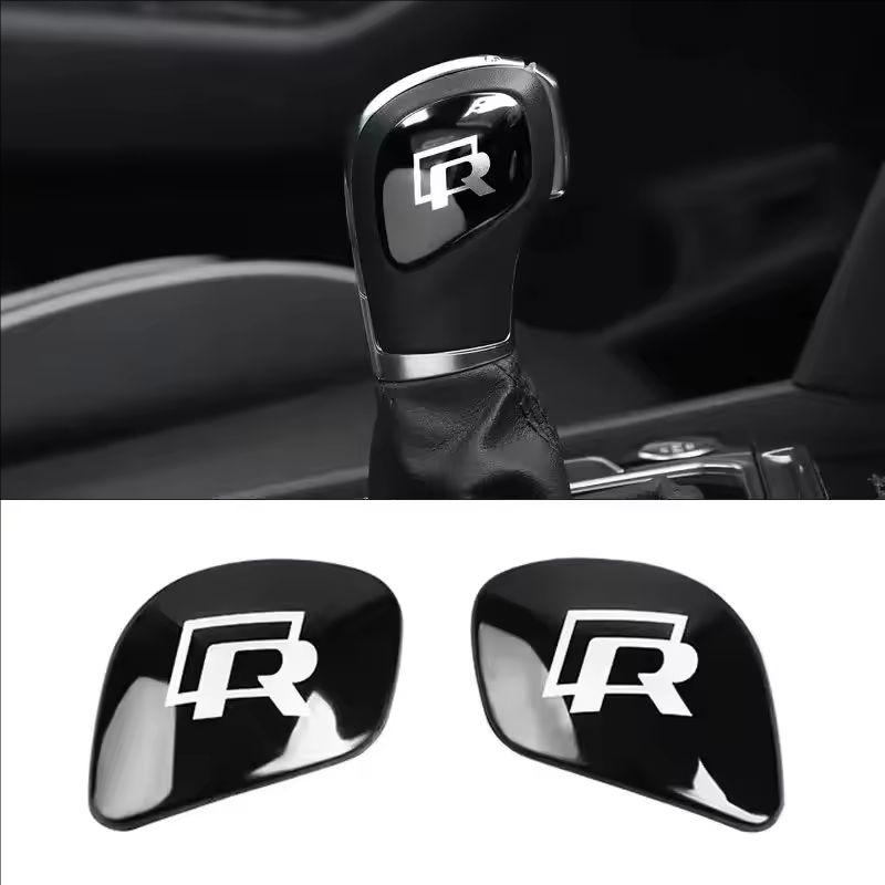 For Volkswagen 1K2 Car Gearbox Control Gear Lever Stickers Shift Stick Handle Accessories For VW GTI Polo Golf Passat Tiguan Arteon Taigo Hub Cap