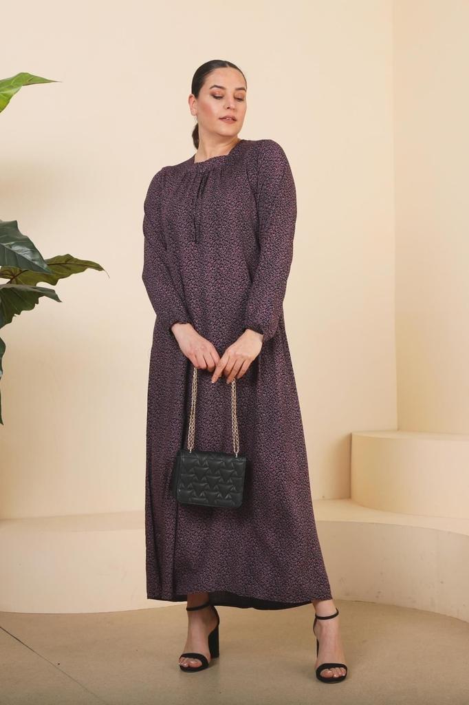 Женское платье большого размера, длинное повседневное платье для мам с хрустящим узором больших размеров