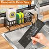 1 шт. подставка для слива губки, кухонная раковина из нержавеющей стали, держатель губки с разделителем, щетки для мытья посуды, хранение губки, принадлежности для домашней кухни