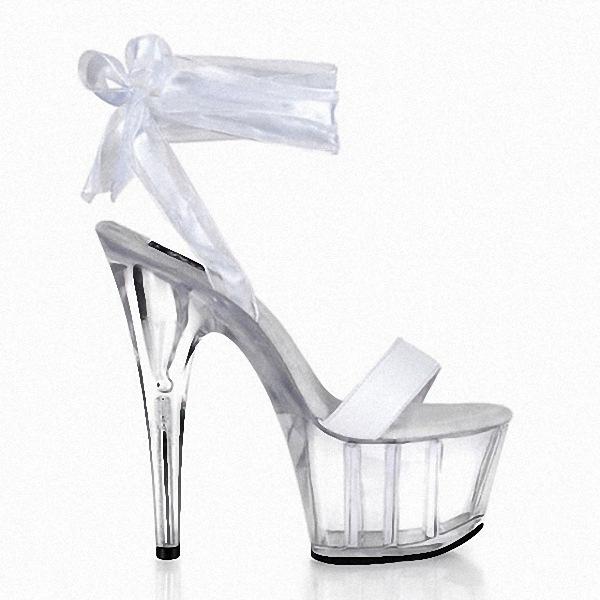 Туфли 17-сантиметровые босоножки на высоком каблуке, прозрачные вязаные римские женские туфли