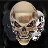 Skull Bone Car Motorcycle Auto Chrome Metal 3D Emblem Badge Decal Sticker