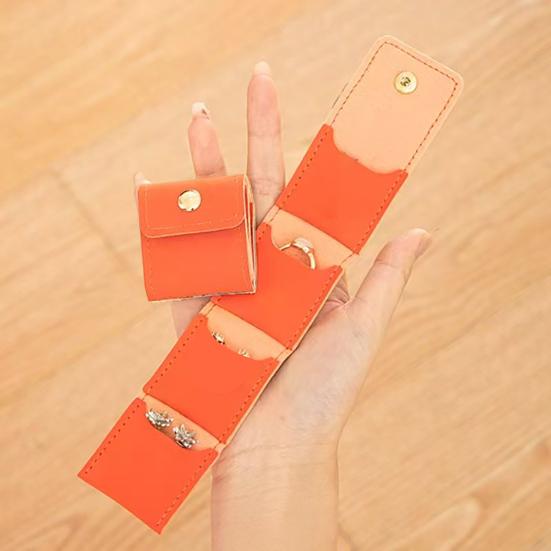 Мини Дорожная Сумка для Ювелирных Изделий Складной Скручивающийся Чехол для Хранения Ювелирных Изделий Портативный Органайзер для Ювелирных Изделий