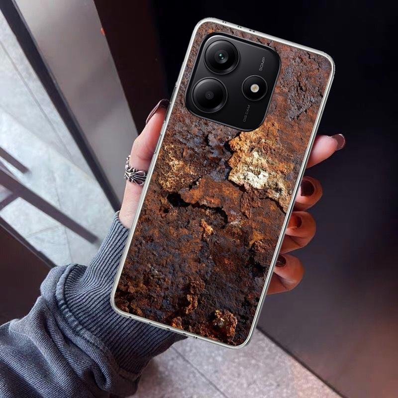 Vintage Industrial Style Rusty Pattern Phone Case For Xiaomi Redmi Note 15 14 14S 13 12S 12 Pro Plus 11S 11 10S 10 4G Cover 11E