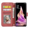 Для Oppo Reno13 5G (Глобальный) Чехол-кошелек из кожи с тиснением, приятный на ощупь, чехол для телефона