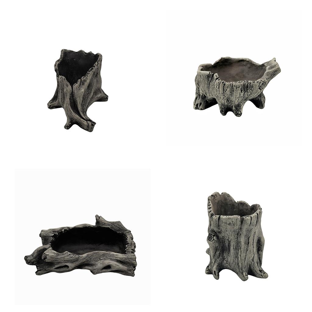 Искусственная коряга, суккуленты, кашпо в деревенском стиле, кактусы, цветочные горшки для маленьких растений, цветочная композиция, скульптура пней