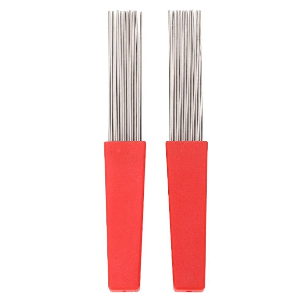 2PCS Plastic And Stainless Steel Latin Percussion Scraper For Various Percussion Instruments