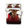 3D Print Dachshund Cute Pug Dog Bedding Set Single Size 135X200Cm Microfiber Duvet Cover Set Cartoon Animal Comforter Cover