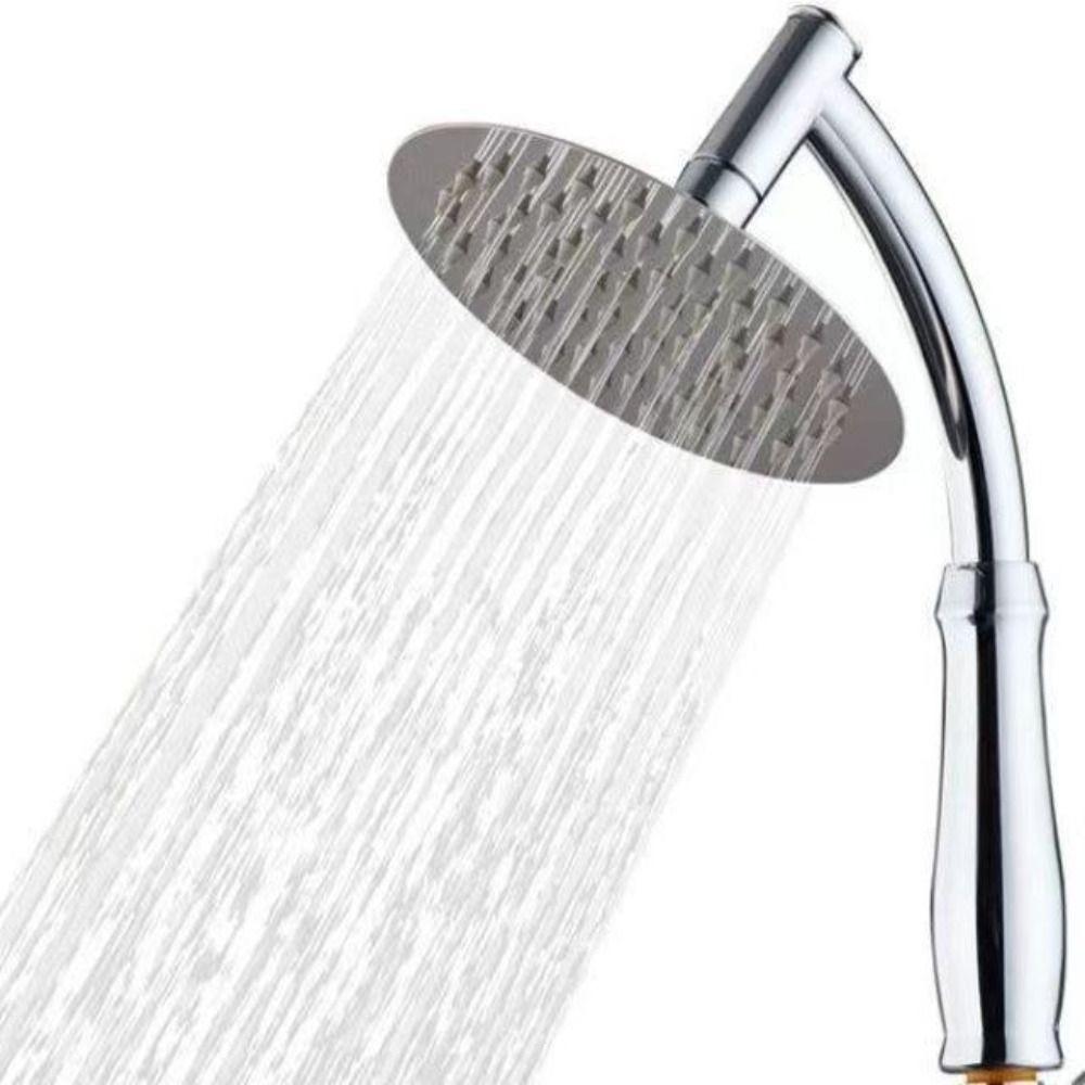 Large Rainfall Shower Head Square Curved Shower Extension Shower Head Extender  Outer Diameter 20mm