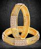 Traditional Gold Plated Pearl Studded Bracelet Bangles Set for Girls and Women