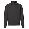 Fruit of the Loom Mens Premium Zip Neck Sweatshirt