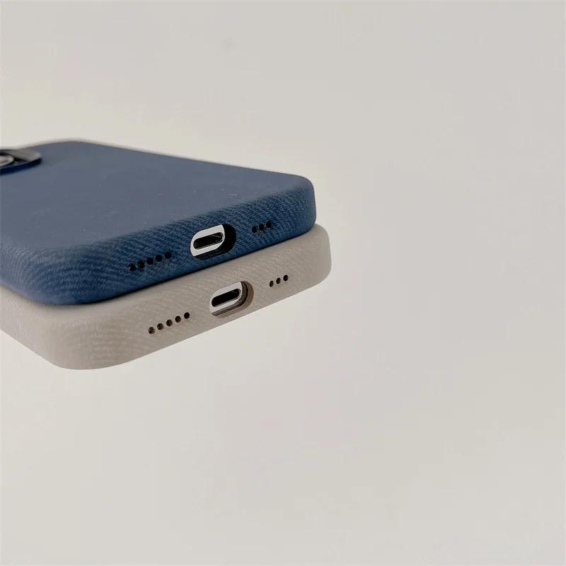 Фланелевый чехол для телефона Magsafe для iPhone 16 Pro Max 15 15Pro 17 Матовый Задняя крышка для беспроводной зарядки Микрофибра Защитный корпус