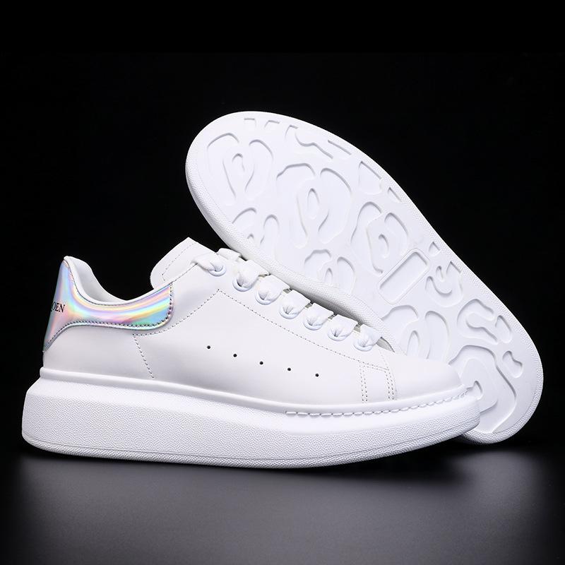 Маленькие белые туфли. Женская классическая розово-красная универсальная женская обувь. Кожаная повседневная обувь с внутренним утолщением.