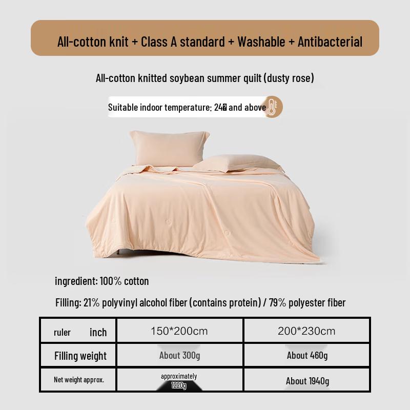 Mercury Home Textiles Хлопок Чистый Соевое Волокно Охлаждающее Одеяло