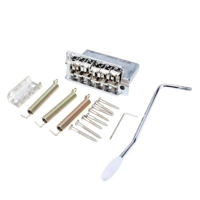 Musiclily Pro Винтажный тремоло-бридж с шагом струн и стальными седлами для Fender American Vintage Chrome 11,3 мм Strat,