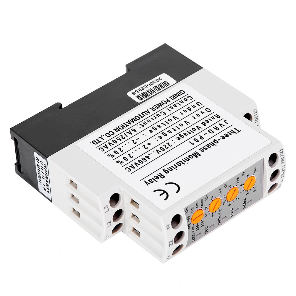 3-фазное реле напряжения, многофункциональное устройство контроля перенапряжения и пониженного напряжения со светодиодом