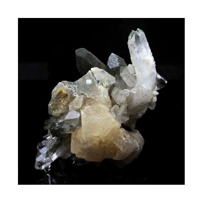 Pierres et Minéraux. Quartz + Calcite. 571.6 ct. Massif des Grandes Rousses, France.