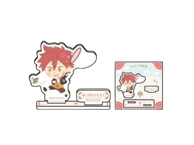 Touken Ranbu Naughty Scratch First Edition C Prize Acrylic Stand Plate Aizen Kunitoshi Naughty! ~Everyone's Time~