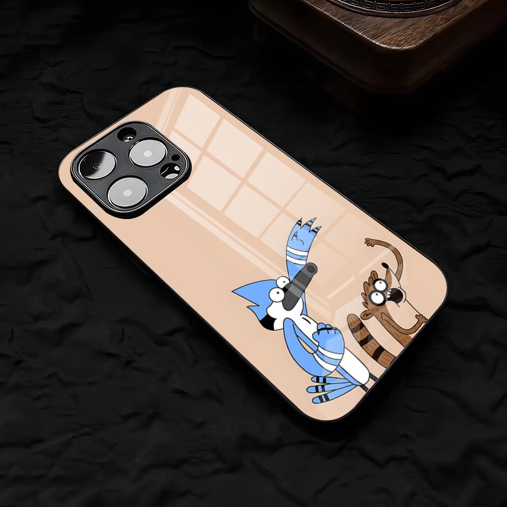 R-Regular-S-Show SEPhone Case For IPhone 17 Air 16 E Pro Max 15 14 13 Mini 12 Pro 11 Max Plus Black Glass Cover