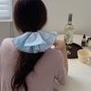 Double Layer Checkered Hair Clip Bow Oversized Hair Scrunchies Women Hair Ropes  Hair Rubber Bands