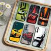 Чехол для телефона Sport Car для Samsung Galaxy A73, A21s, A22, A31, A52, A53, A71, A41 Мягкий черный корпус