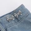 Alloy Adjustable Waist Clip Bowknot Pants Pin Fashion Tighten Waist Button