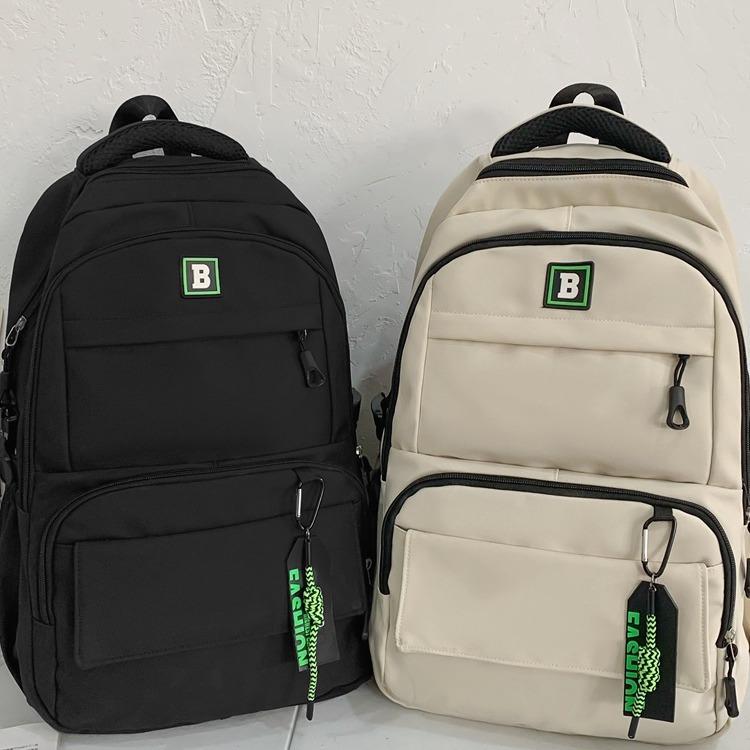 New College Student Oversized Capacity Backpack Fashionable Versatile Men's and Women's Same Casual Class Backpack