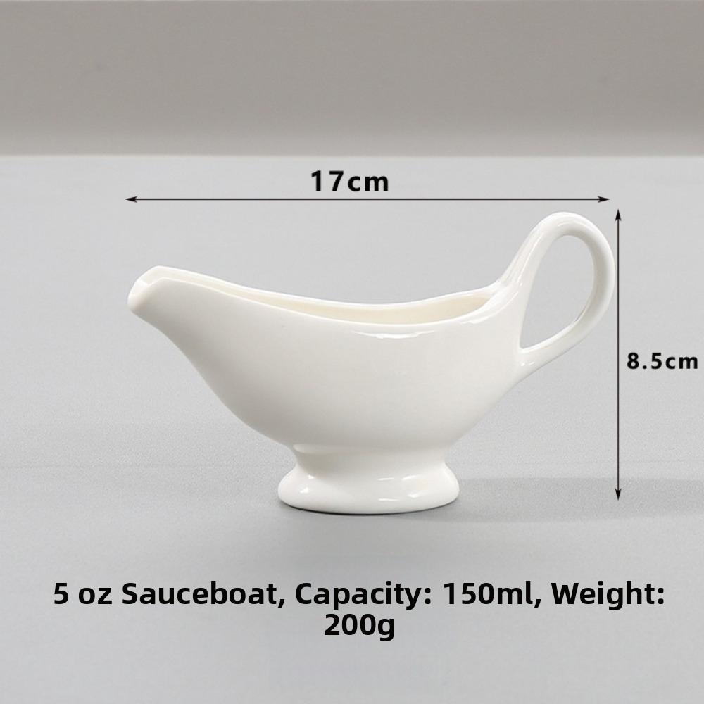 1pc Single Unit Ceramics Creamer Container White Color Ceramics Cup Pitcher Tableware Use