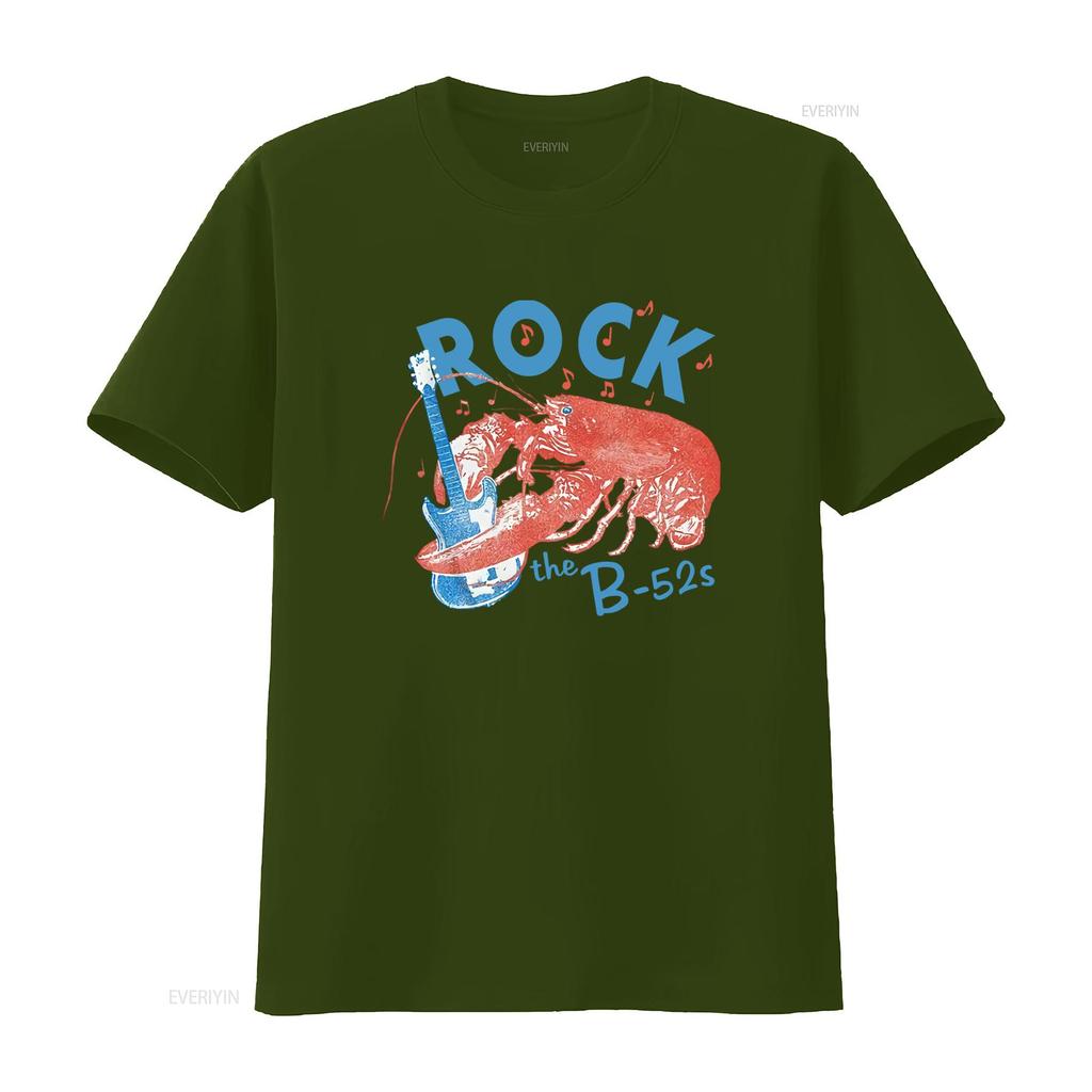 The B52s Rock Lobster Boxy Oversize T Shirt For Music Lovers Vintage Breathable Fashion Casual Streetwear