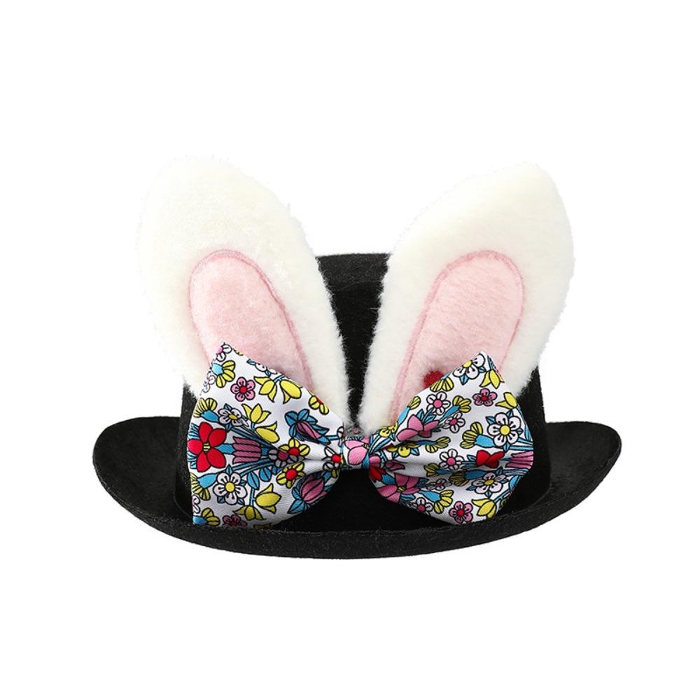 Favors Black Color Easter Hat Role Play Dress Up Top Hat Stage Performance Cosplay Headgear Party Event