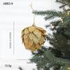 Christmas Tree Ornaments Colorful Glitter Petal Shape Balls Foam Snow Ball Sparkling Foam Flower Hanging Decorations for Tree