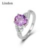 Классическое кольцо Lindon из медного сплава с цирконием, женские ювелирные изделия, свадебный подарок для вечеринки