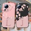 Милый Чехол с Первой Буквой Для Xiaomi 13 Lite Задняя Крышка Простой Стиль Цветок Мягкий Силикон Fundas Для Xiaomi 13Lite Чехол Coque