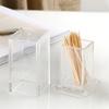 Useful Toothpick Dispenser Large Capacity Storage Sealed Visible Design Container Household Supply