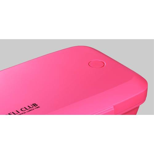 Asvel Deli Club TLB-510 Lunch Box, 1 Tier, 510mL, Pink, 3546