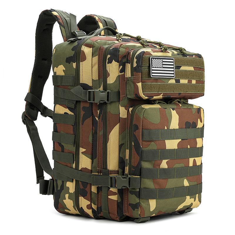 Men's 45L Waterproof Outdoor Tactical Backpack - Large Capacity for Sports & Travel
