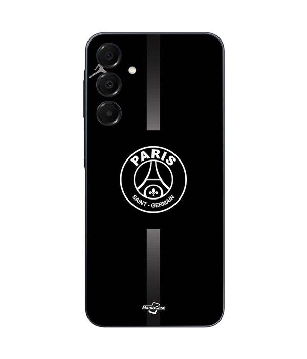 Coque Pour Samsung Galaxy A15 psg logo jordan gris fond noir Maniacase