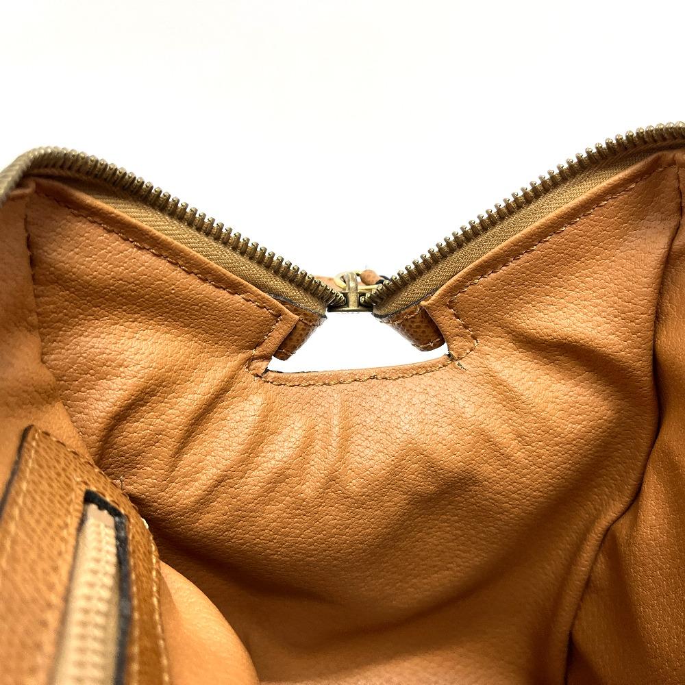 CELINE 2WAY Bag Hand Bag Shoulder Bag Leather Brown/GoldHardware