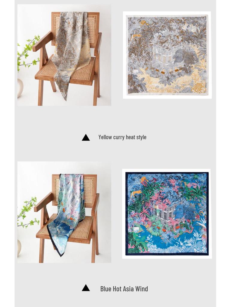 Mother's Day Silk Scarf Gift Set: 100% Mulberry Silk Square Shawl